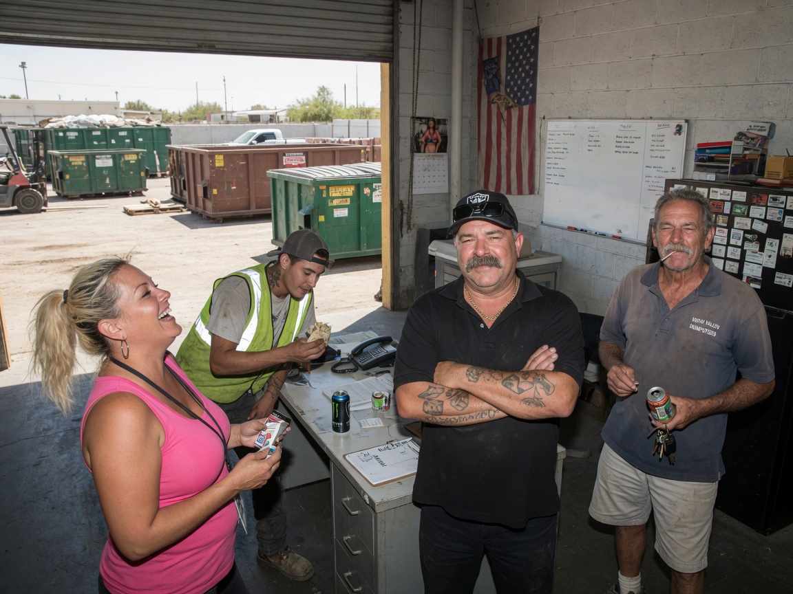 The Las Vegas Dumpster Rental Pros team at work in Las Vegas