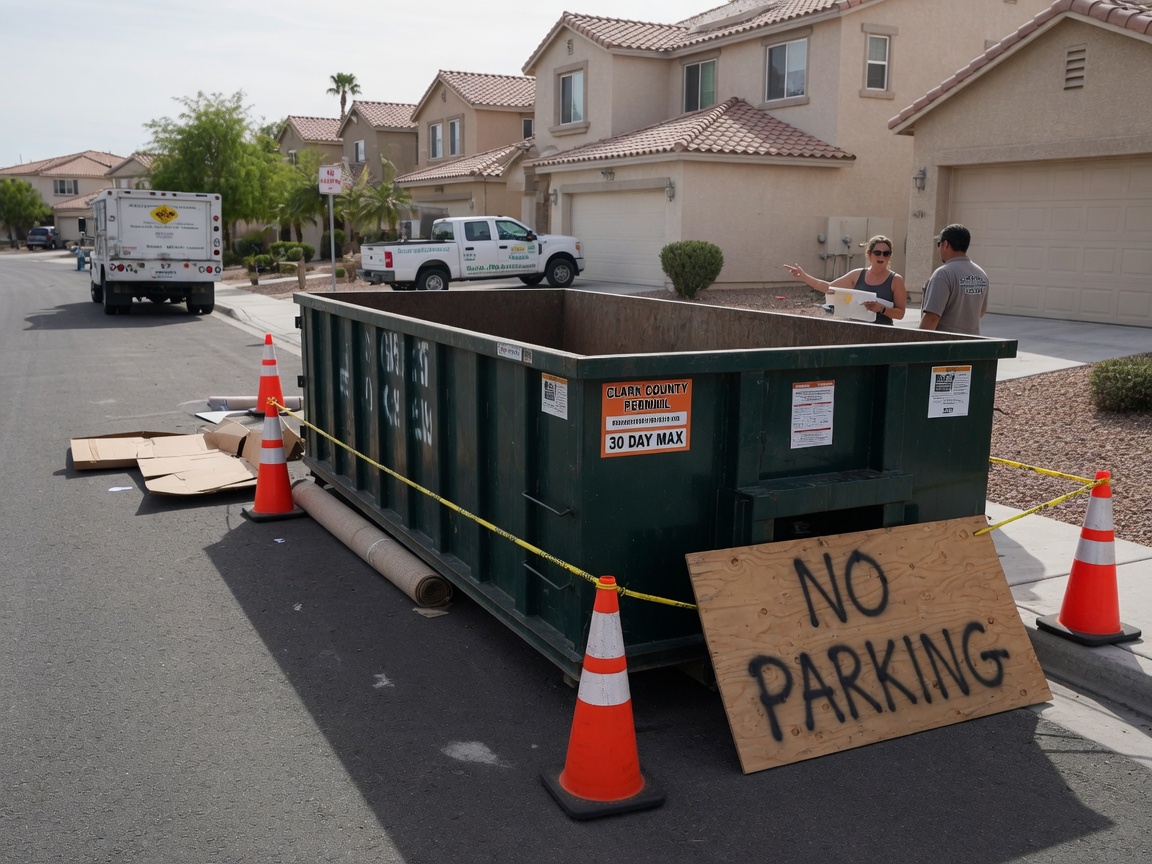 Clark County Rules for Placing a Dumpster on Residential Streets