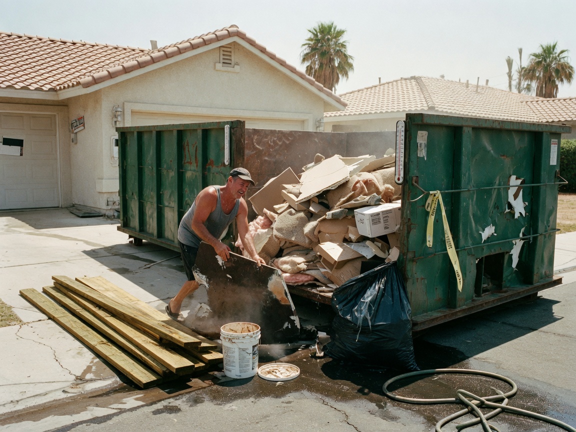 How Las Vegas Summer Heat Impacts Dumpster Use for Home Projects